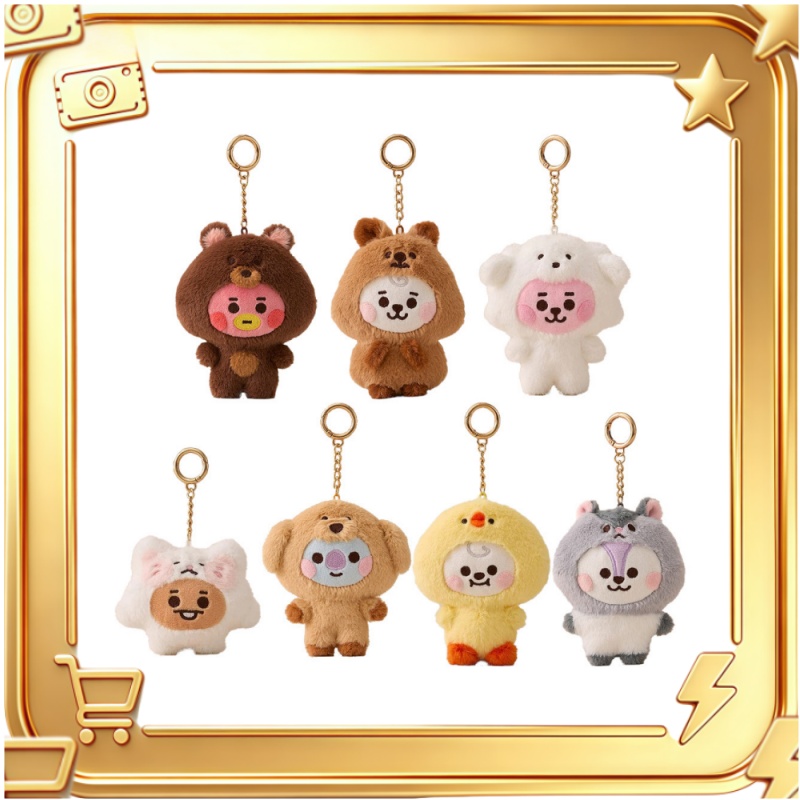 Cookies Pack - Милые мультяшные плюшевые брелоки-фигурки: коала, щенок,
