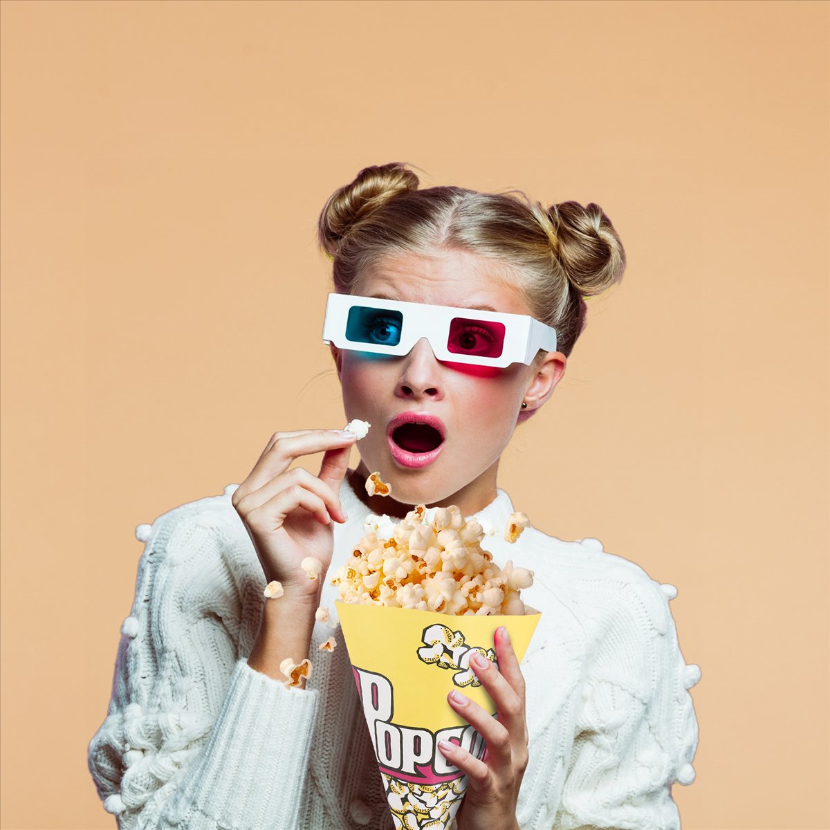 Popcorn - [Акция] 100 бумажных пакетов для попкорна,